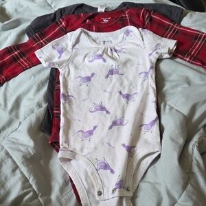 Threes Baby Bodysuits